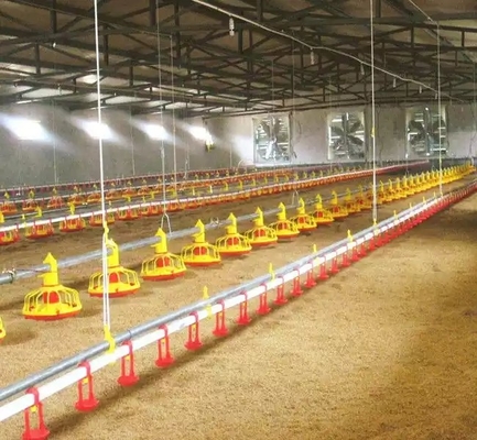 Water Line Automatic Pan Feeding System Chicken Poultry Nipple Drinking Equipment